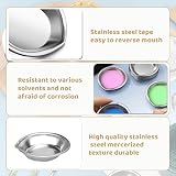 Bansusu 12 PCS Stainless Steel Mixing Palette 1.97in for Watercolor & Paint view 3