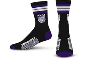 For Bare Feet Unisex Kid's 4 Stripe Deuce NBA Crew Sock