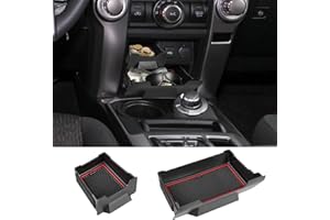 Xomzema Upgrade 2PCS Center Console Storage Drawer for Toyota 4Runner 5th Gen 2014-2022 2023 2024,Front-Mounted Cubbies Organ