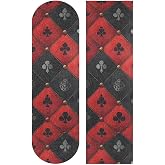 Bolaz Longboard Scooter Skateboard Grip Tape Sheet Deck Design Red Black Card Sandpaper Griptape Non Slip Tape Waterproof 44