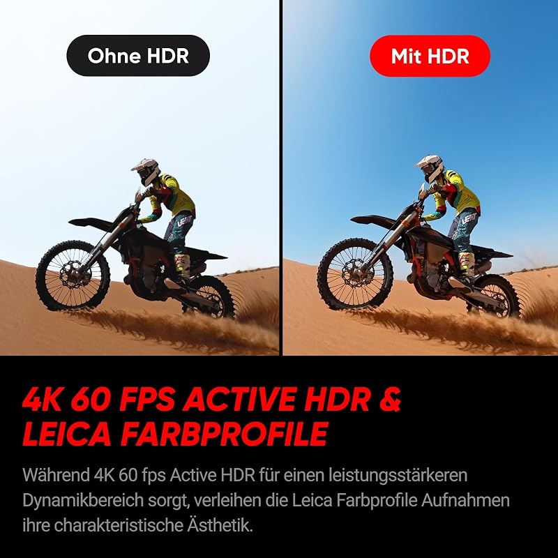 Ace Pro 2 Nachtschwarz - 8K Action-Cam mit Leica Objektiv