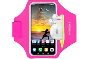 Running Armband with Earphone Bag Cell Phone Armband for iPhone 11/11 Pro/XR/XS/8/7, Water Resistant Sports Phone Holder Case