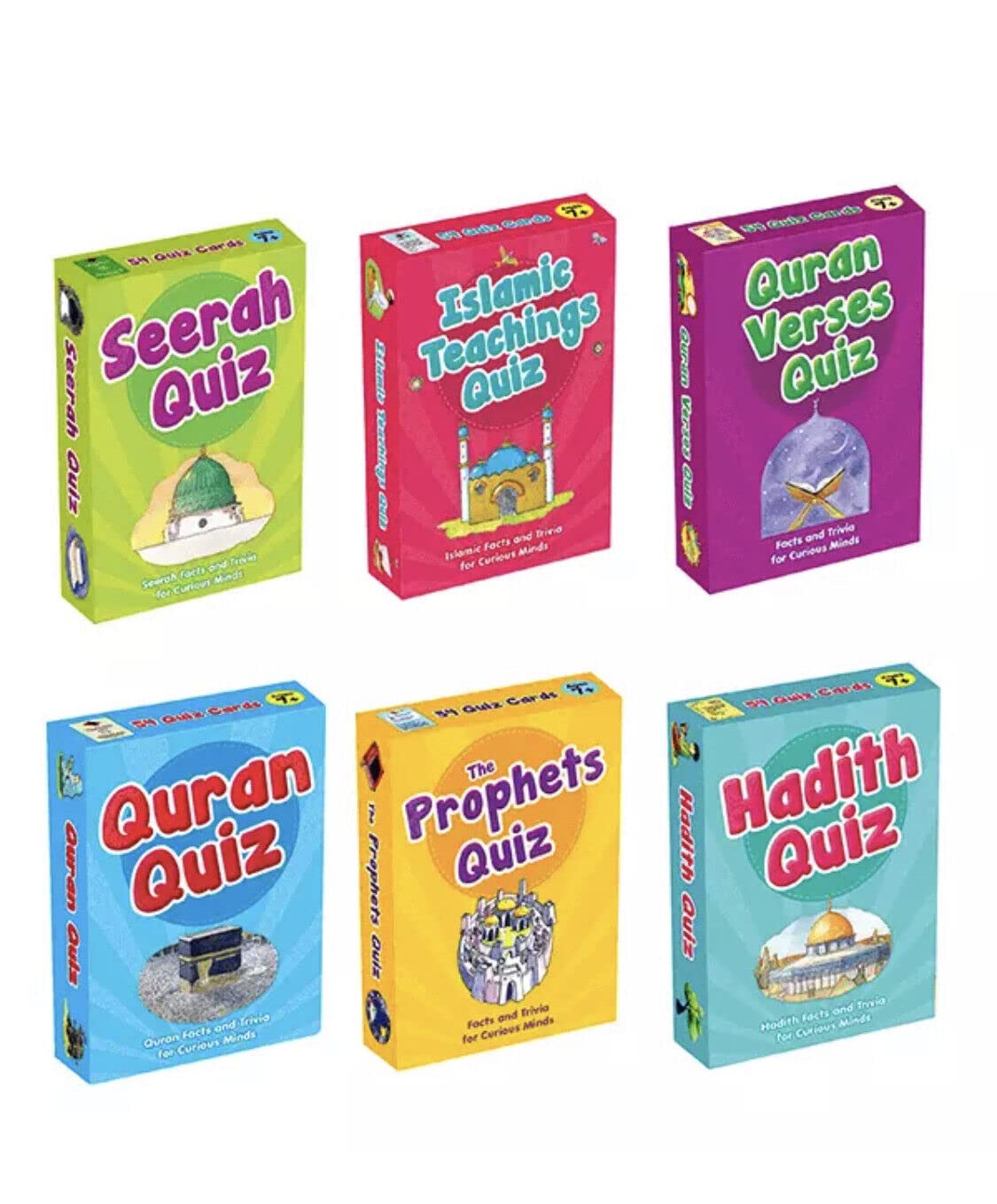 Goodword Islamic Quiz Cards: Facts & Trivia for Curious Minds (Pack of Six)