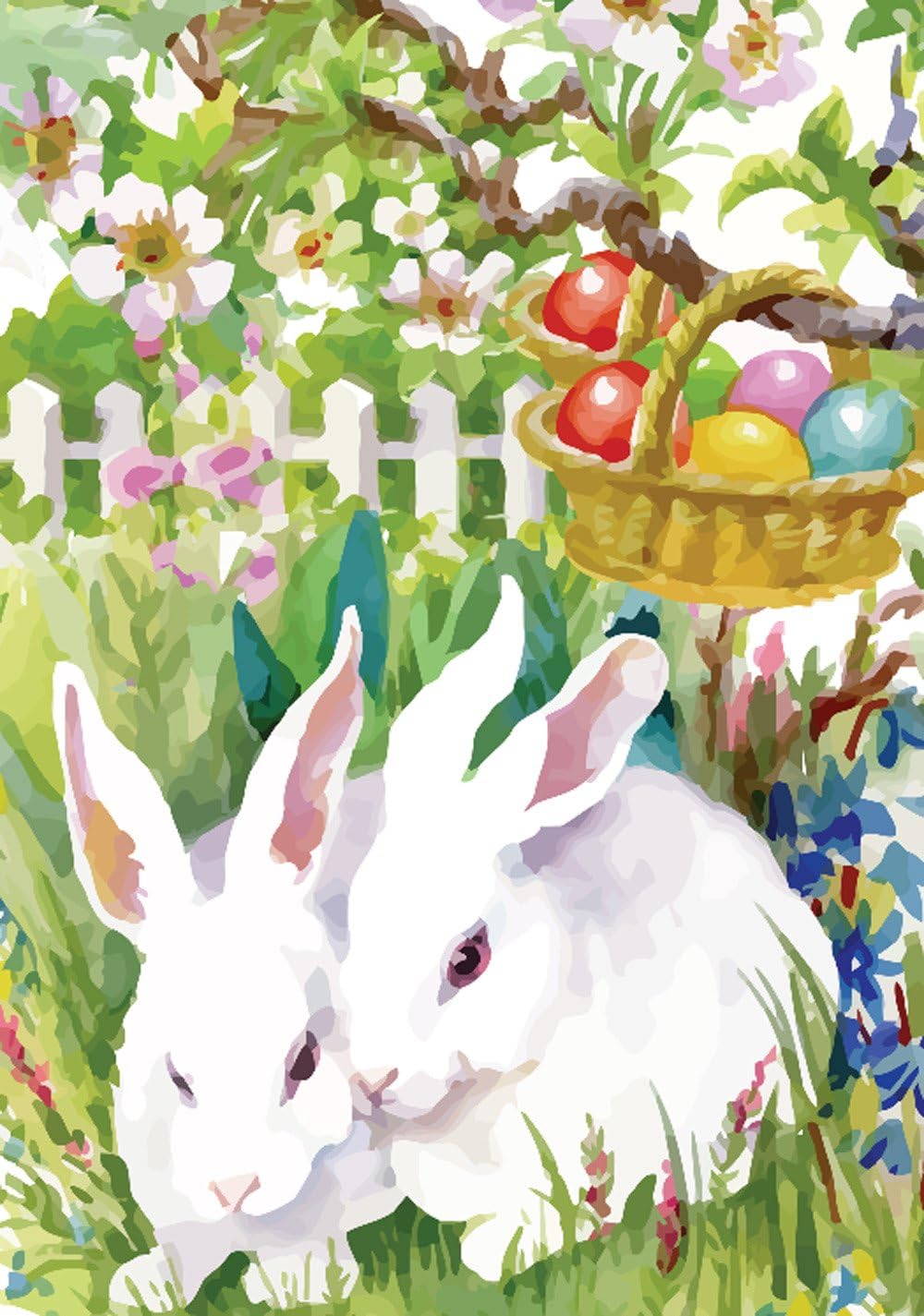 Best Garden Flag Double Sided Bunnies