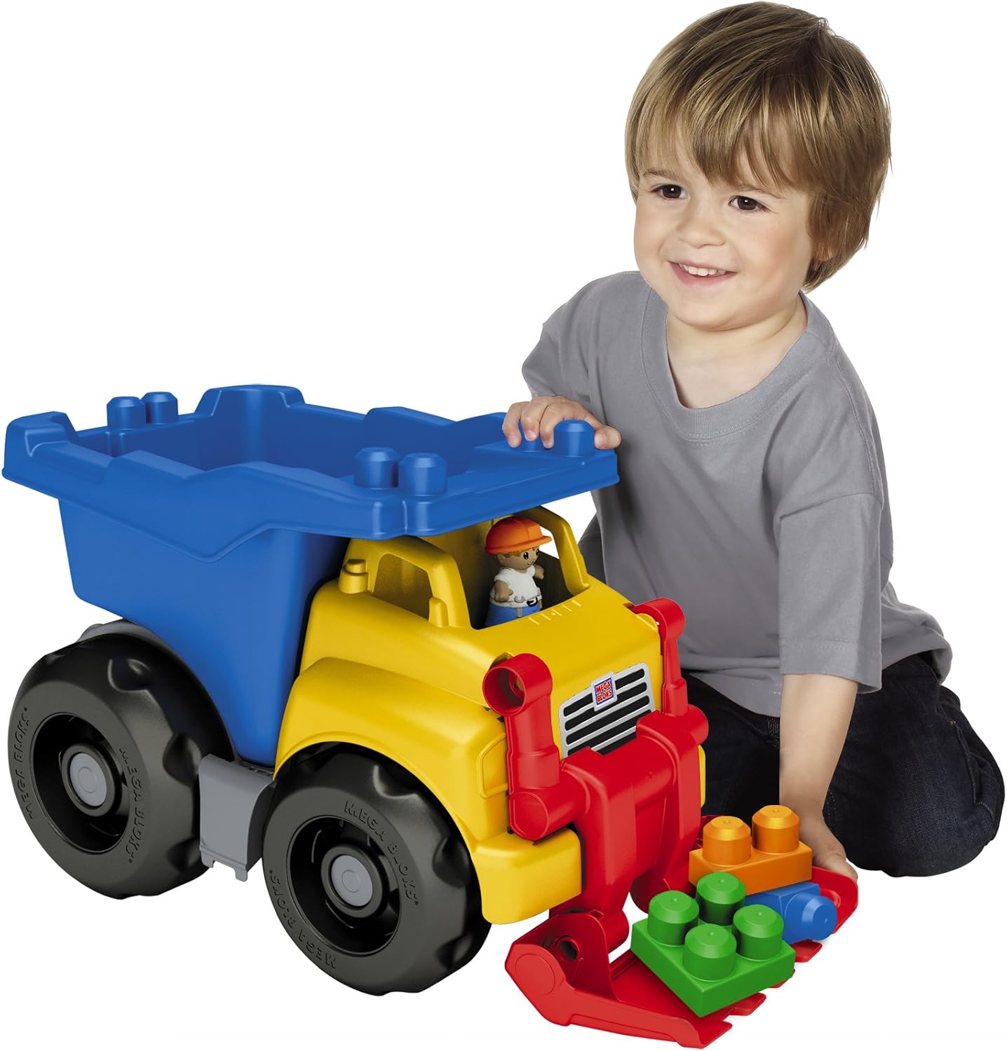mega bloks dump truck with scoop