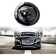 ARKOSKNIGHT Emblem Compatible with Jagvar XF 2009-2015 XJ 2011-2015 Front Center Grille Emblem 2.83inch Car Badge Emblem Leopard Jagvar Accessories(Front Emblem Black)