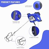 Banas 2600W Electric Paddle Plaster Mixer 240V 6 Gear Speed Stirrer view 7