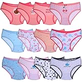 Closecret Toddler Soft Cotton Underwear Baby Panties Little Girls' 12-Pack Assorted Briefs