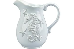 BLUE SKY CLAYWORKS Blue Sky Ceramics Sky Ceramic Laguna Coastal Pitcher Blue, Multi