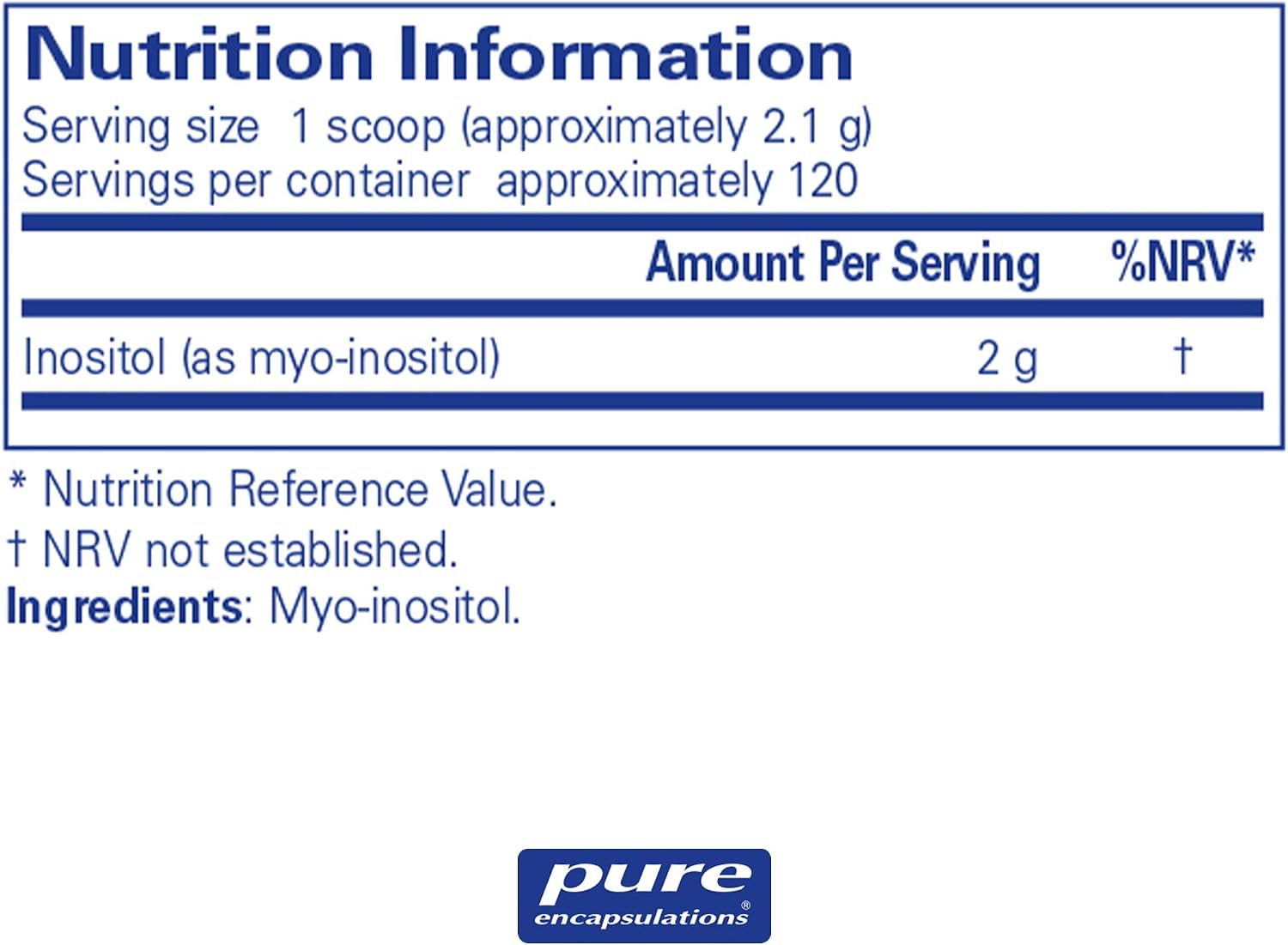 Pure Encapsulations Inositol Powder 2g - Supports Mental Health, Hormonal Balance, Metabolic Health - 250 Grams - Image 3