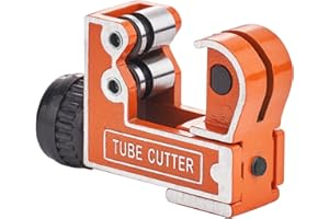 VEVOR Mini Tubing Cutter, 1/8" - 1-1/8" O.D. Mini Copper Pipe Cutter, Heavy Duty Compact Tube Cutter Tool with High-Speed SKD