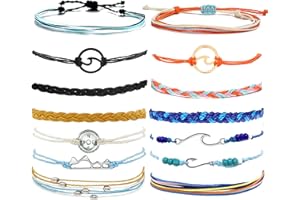 LONG TIANTIAN Sunflower String Bracelet for Teen Girls Handmade Braided Rope Boho Bracelet Teen Girl Gifts Trendy Stuff Adjustable Waterproof Surfer Bracelet Saccessories Teen Girl Christmas Gifts 2023