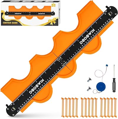 DODOWIN Connectable Contour Gauge 20" Laminate Flooring Shape Measuring Tool