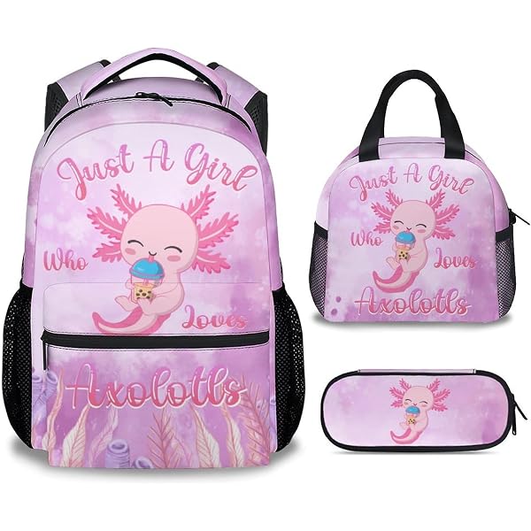 Amazon.com | MEETUHONEY Peach Backpack with Lunch Box - Set  display picture 2