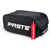 PASTE Shoe Bag Black - Waterproof Shoe Carrying Bag with Zipper for Men, Women - Ideal for Gym, Sneaker, Golf, Football, Soccer, Tennis, Bowling, Basketball, Dance Shoes - Organizer, Shoe Cover