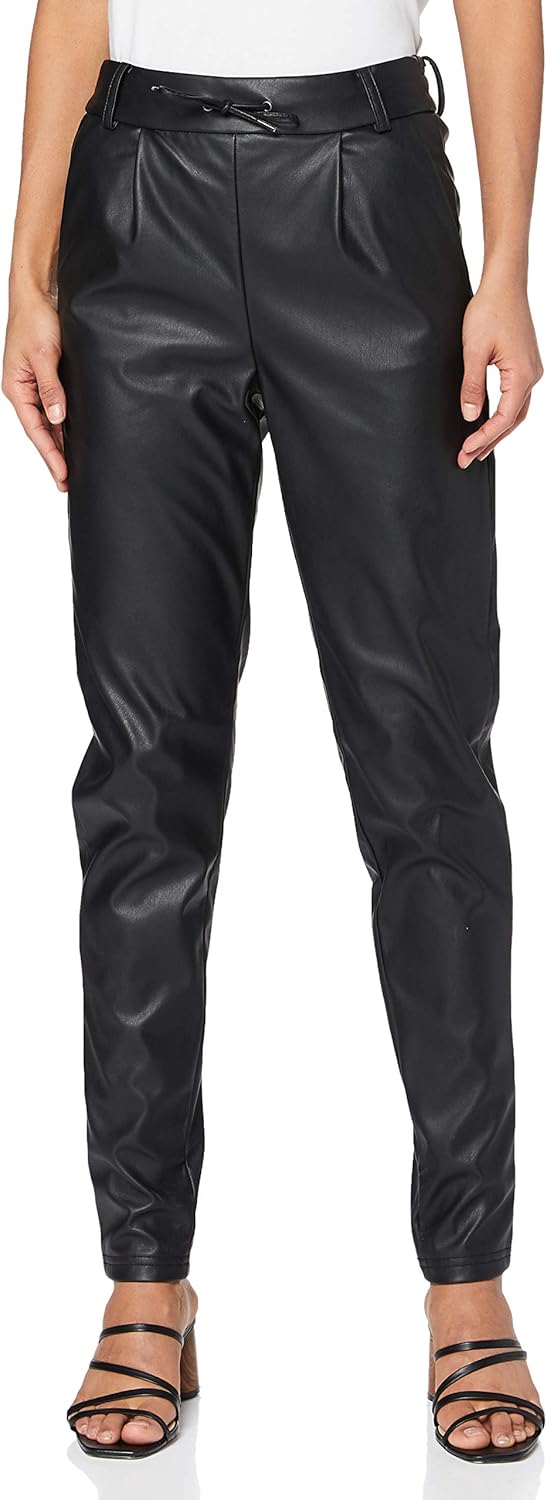 ONLY dames broek ONLPOPTRASH FAUX LEATHER PANT PNT TALL Amazon.nl