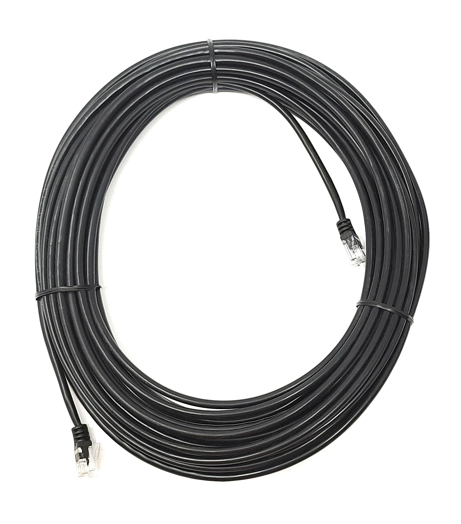 mCore RJ11 to RJ11 ADSL Home Phone, Internet, Broadband, Router, Modem Microfilter Cable Lead Gold Plated Contact Pins (15m, Black)