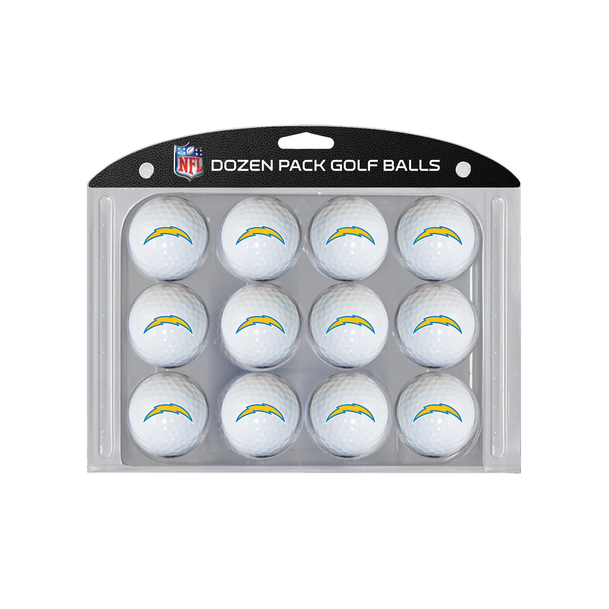 Team Golf NFL San Diego Chargers Golf Balls, 12 Pack Dozen Regulation Size Golf Balls, 12 Pack, Full Color Durable Team Imprint