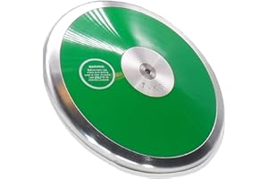 TRAIL CREEK TC Green Kazam Girls Discus 1 kg - Track and Field Discus 1k - Girls High School Throwing Discus - 1k Discus - Superb Girls 1 kg Discus for Beginning Throwers - Middle School Discus