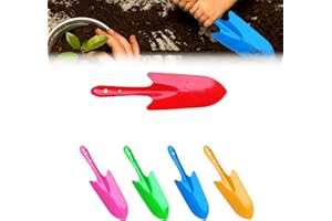 FEUNU Mini Colorful Garden Hand Shovel, Metal Sand Shovels Tools for Kids Rust Resistant Spade Shovel for Planting, Transplanting, Weeding, Digging, Beach