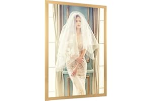 JDZIVTOP 16 x 24 Frame Gold, Ornate 24x16in Poster Frame, Distressed 16 by 24 Canvas Picture Frame, Large Gallery Family Concert Portrait Photo Wall Frame, Anniversary/Birthday/Wedding/Thank you/Christmas Gift
