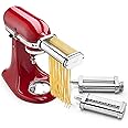 KitchenAid 3-Piece Pasta Roller & Cutter Set Attachment, Silver