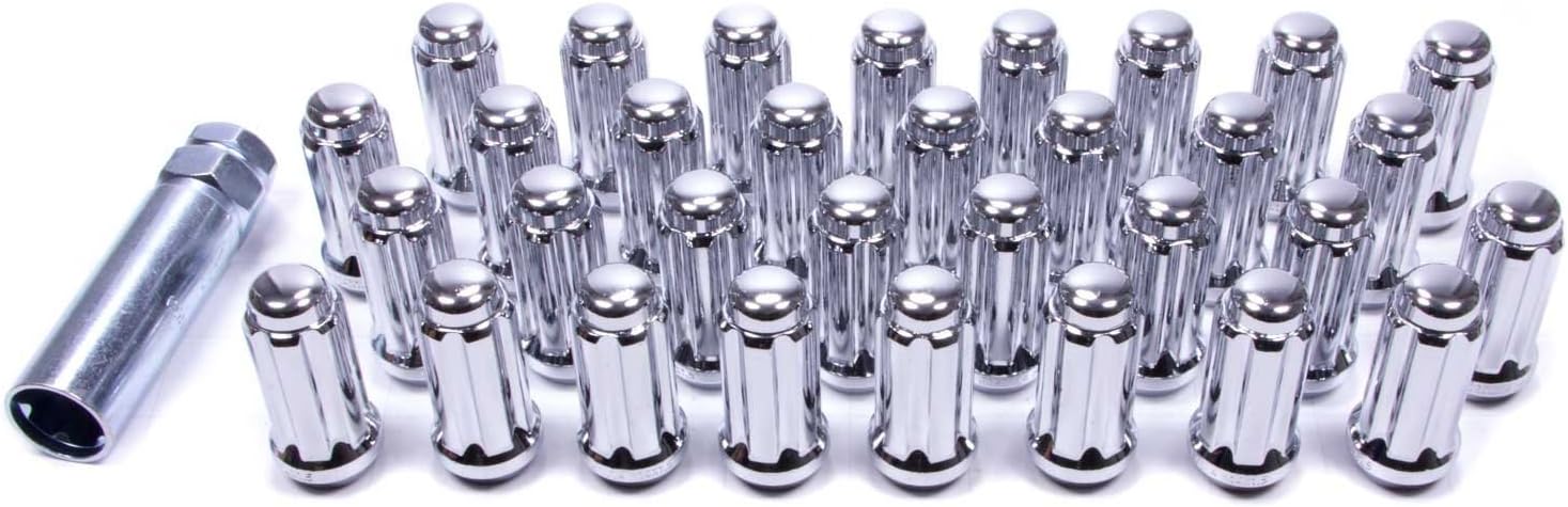 Gorilla Automotive 26145HT Small Diameter Duplex Acorn Chrome 8 Lug Kit (14mm x 1.50 Thread Size) - Pack of 32: Automotive