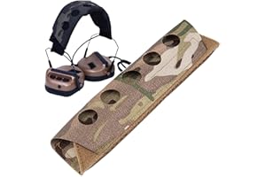 ZAMUDAM Tactical Headset Cover Earmuffs Headband Advanced Modular Cover Pad for Peltor Walkers Headphone Protector