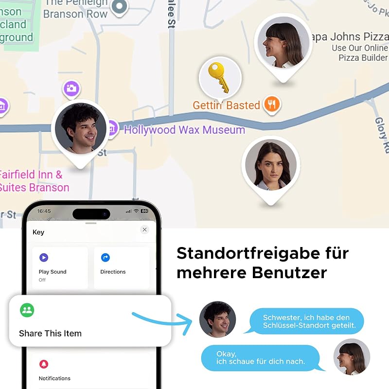 FineTrack Duo 4 Pack GPS Tracker für iOS & Android mit USB C Laden