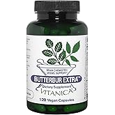 Vitanica, Butterbur Extra, Brain Chemistry and Vessel Support, Vegan, 120 Capsules