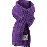 PESAAT Kids Winter Infinity Scarf Knit Toddler Boy Girls Scarves Cotton Outdoor Neck Warmer for Children 3-15 Years