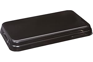 Simport Stain Tray M920-2 Abs Plastic Slide Staining System with Black Lid, Capacity of 20 Slides, 15" L X 9-3/8" W X 1-3/4" 