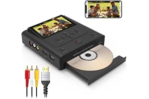 CLARIVIEWS VHS to DVD Recorder,VCR to DVD Recorder,Convert Analog to Digital from HDMI/AV to DVD,USB,SD Card,HDD, Smart Phone WiFi Free app to DVDs,USB,SD Card Copy