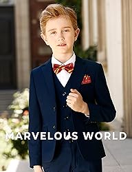 Marvelous World Boys Suits Navy Slim Fit Size 10