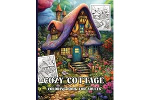 Cozy Cottage Coloring Book for Adults: 50 Intricately Detailed Scenes Of Picturesque Cottages For Fun, Stress Relief, And To Relax