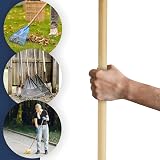 SolaDirect Hardwood Rake Handle Replacement 120 cm 47 in Wooden Shaft view 2