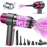 EYYA Handheld Cordless Car Vacuum Cleaner, 4-in-1 Portable Mini Car Vacuum Cleaner, 15000PA High Power & Air Duster with LED Light for Home Office