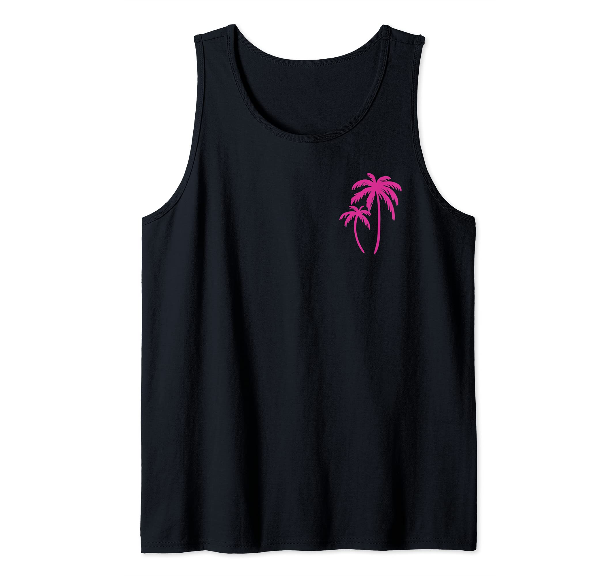 Photo 1 of *SIZE LARGE* Pink Pocket Palm Tree Cute Hawaiian Summer Vacation Gift Tank Top