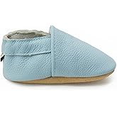 OWLOWLA Soft Sole Baby Shoes - Leather Baby First Walking Crib Shoes Slip-on Moccasins Infant Toddler Pre-Walker Shoes for Boy Girl