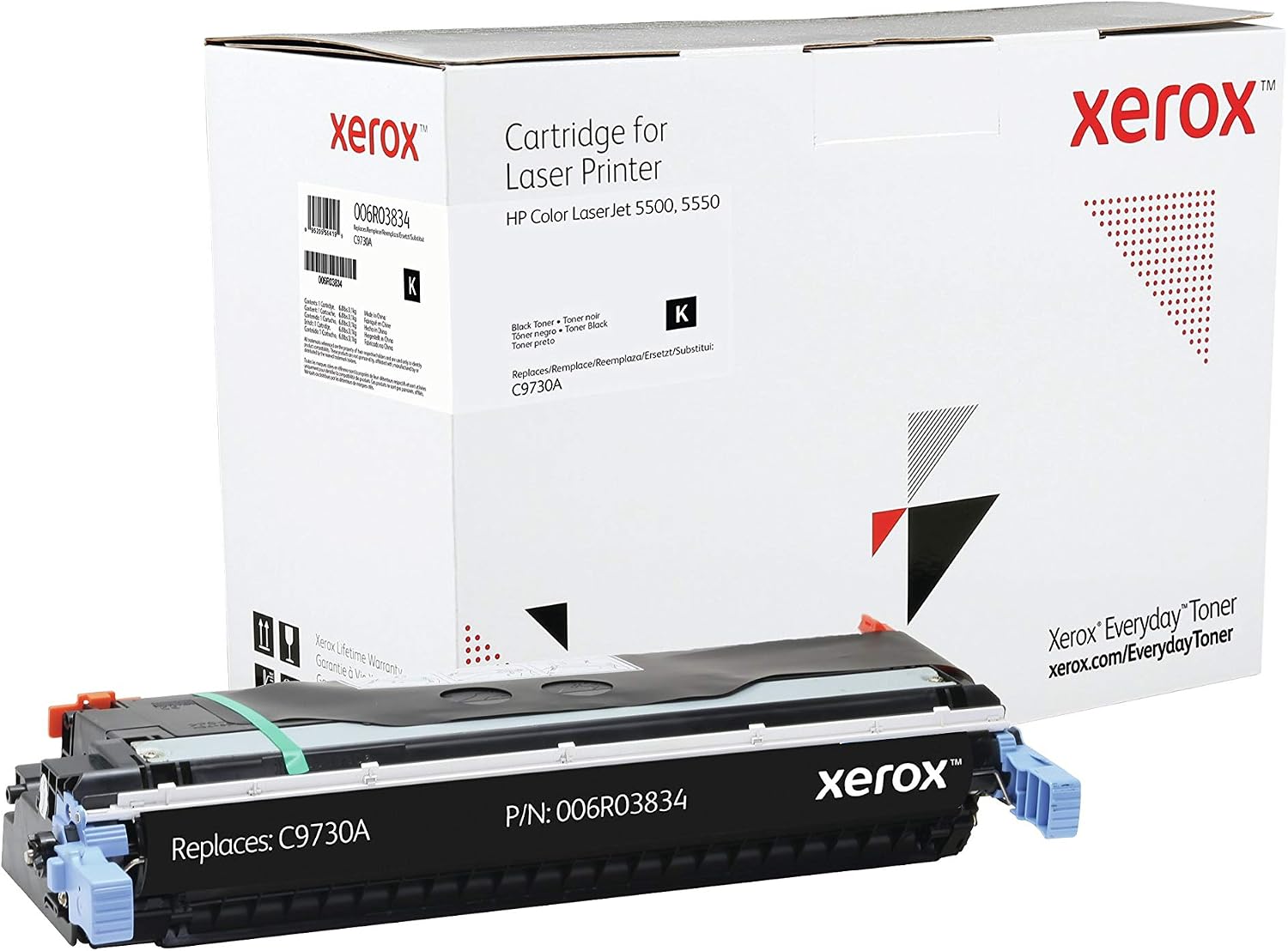 Xerox Everyday Compatible HP 645A C9730A Black Toner, Standard Capacity, Remanufactured