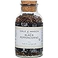 Cole & Mason Black Peppercorns Refill - Spice Refill Jar - Black Peppercorn for Pepper Mills, Grinders and Shakers - Black, 1