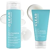 Paula's Choice CLEAR Pore Normalizing Facial Cleanser, Acne Daily Face Wash, Salicylic Acid Face Cleanser & CLEAR Oil-Free Moisturizer, Lightweight Moisturizer for Acne Prone Skin