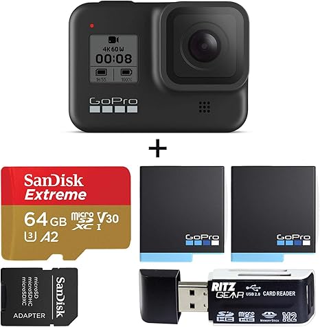 Amazon Com Gopro Hero8 Black Waterproof Action Camera With Touch