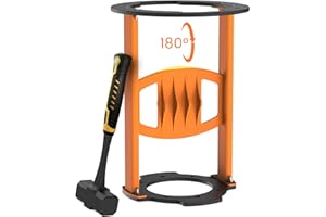 Meoligr Log Wood Splitter with Cast Steel Double-Blade Kindling Cracker, Log Splitters Tools for Firewood, Portable|Sturdy Kindling Splitter 13'' x 17'' (Hammer Including)