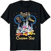 Custom Mickey and Minnie Family Vacation Shirts 2026, Personalized Matching Castle Tees, Group Birthday Trip 2026 Shirts