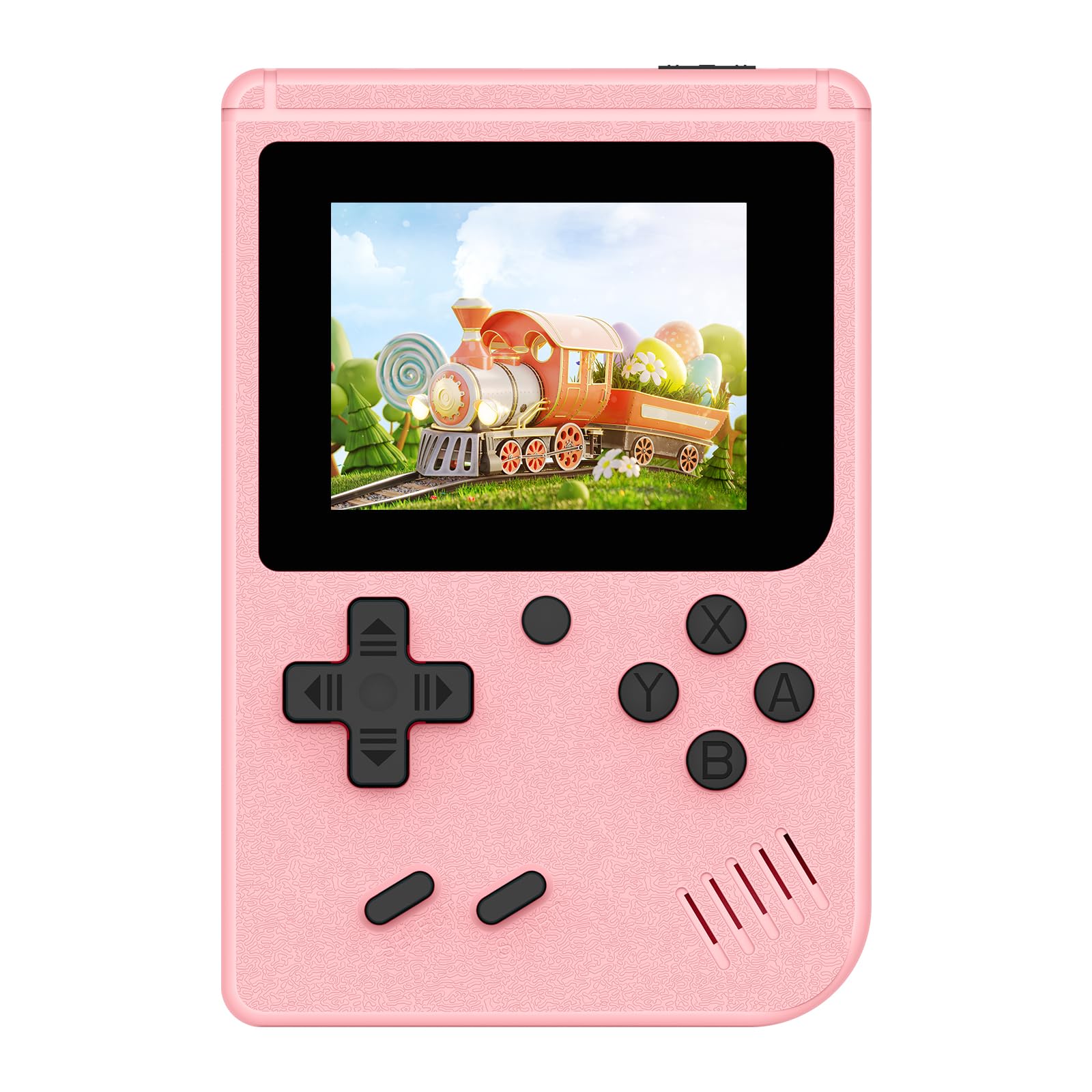 Photo 1 of Retro Gaming Console, Portable Video Game Console with 3.0 inch IPS Screen and Preloaded 400 Classic Video Games, Mini Retro Handheld Game Console (Pink)