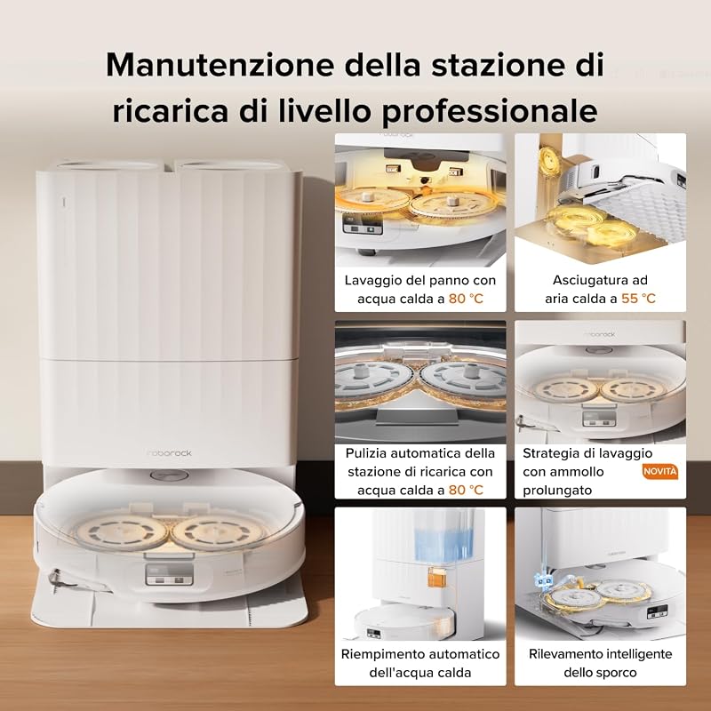 Qrevo Edge 2 Set Robot Aspirapolvere Lavapavimenti 25.000Pa
