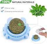 Aucenix Catnip Balls Toy Wall Rollers for Cats Pink Blue Green 360° Rotation view 5