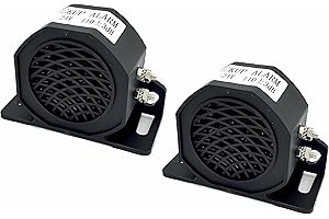 BAIEASY Truck Back-up Alarm, 2Pcs of Waterproof Industrial Heavy-Duty 110dB 12V/24V Backup Beepers: Reliable Car Reverse Horns for Enhanced Safety