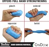 CanDo TheraPutty Antimicrobial 6 oz Blue Strong Therapy Putty view 3